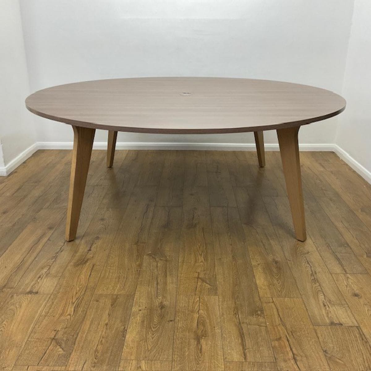 Walnut 2000mm Round Meeting Table