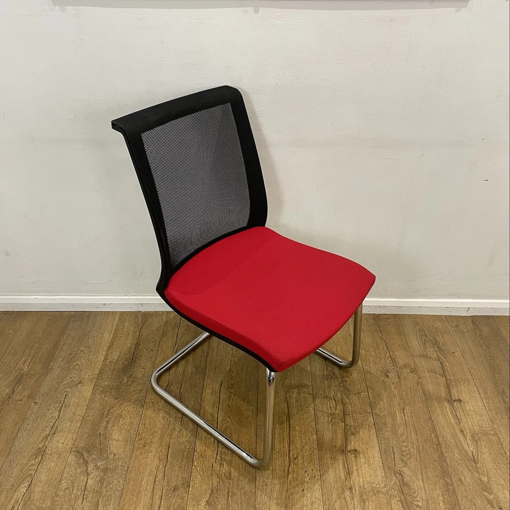 Red Narbutas Mesh Back Meeting Chair