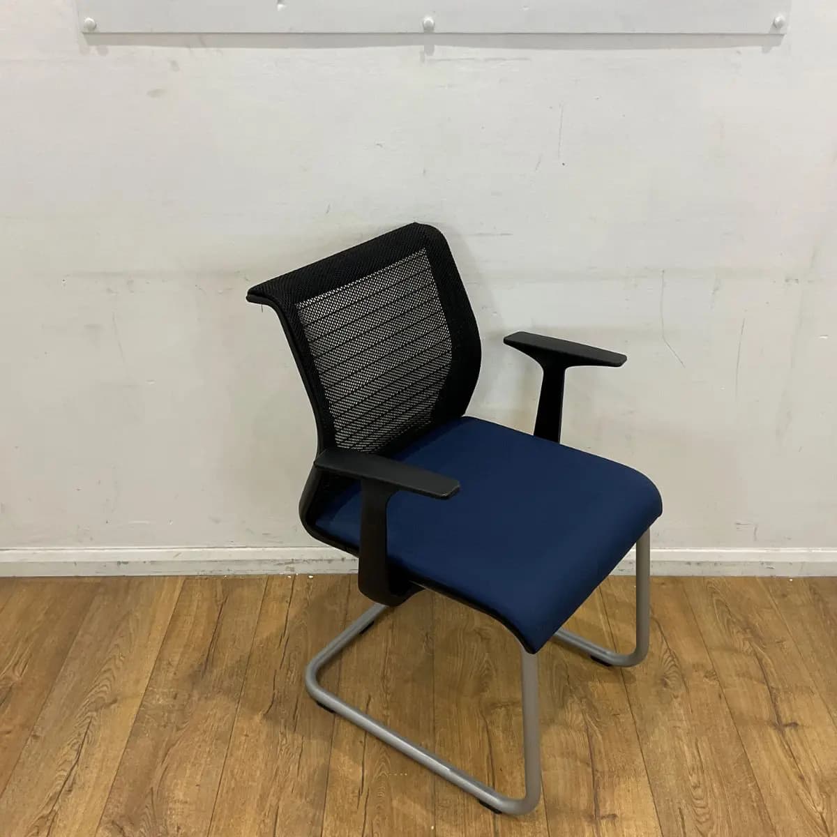 Steelcase Blue Mesh Back Meeting Chair