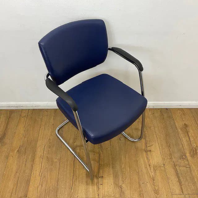 Senator Blue Leather Meeting Chair