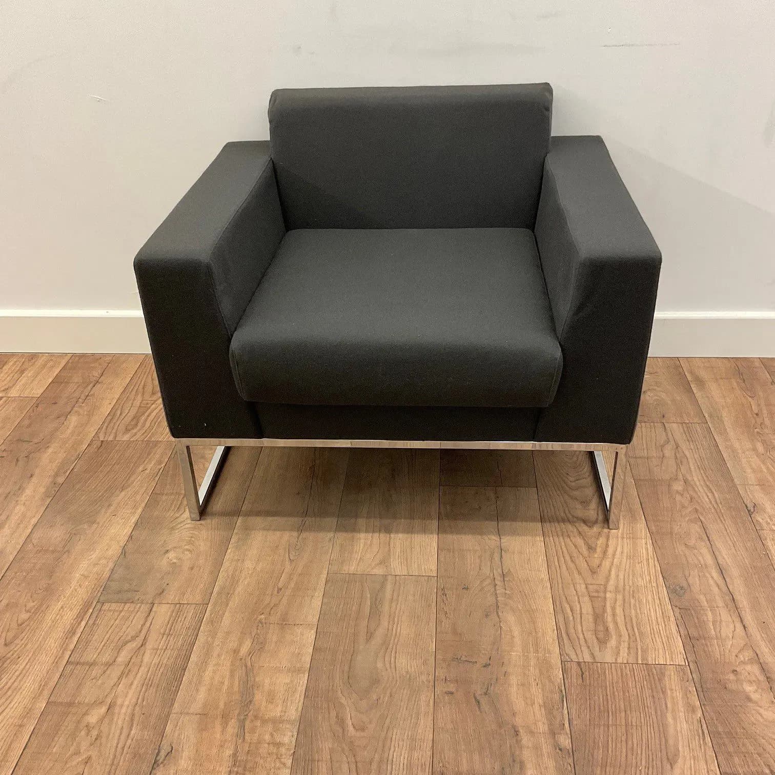 Boss Layla Grey Reception Arm Chair