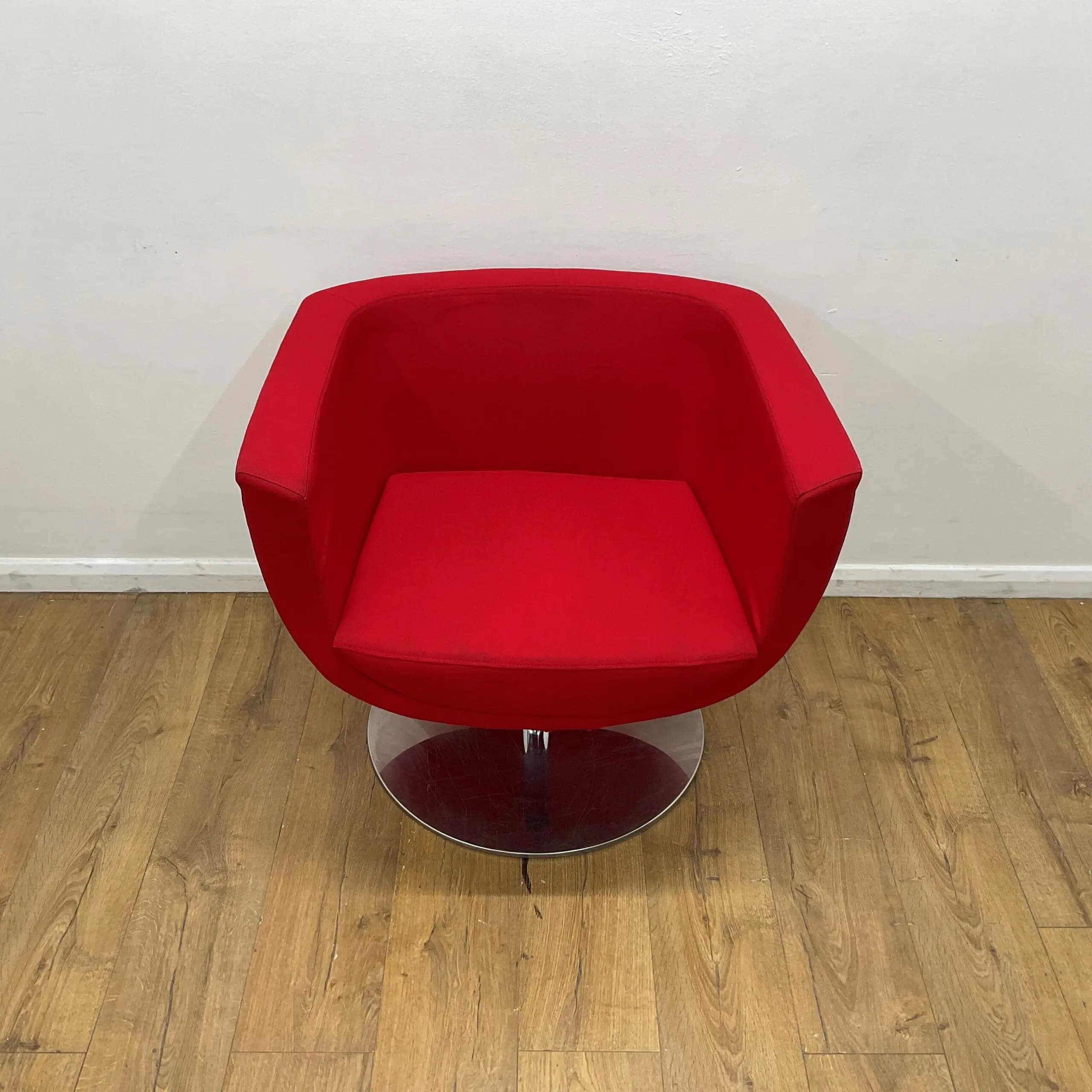Red Reception Arm Chair