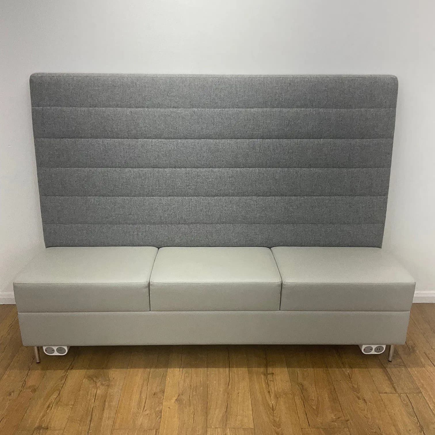 Grey High Back Davison Highley Reception Sofa