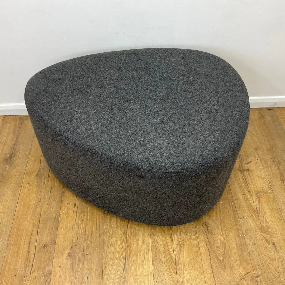 Grey Oval Shaped Stool
