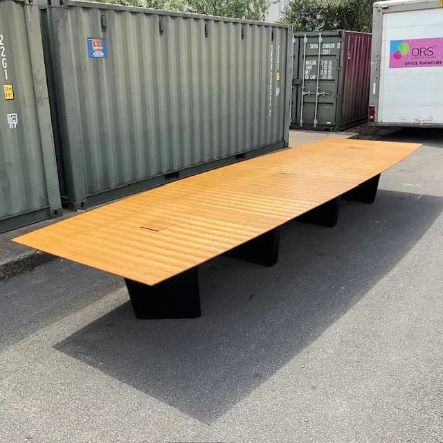 Oak 6000mm Boardroom Table