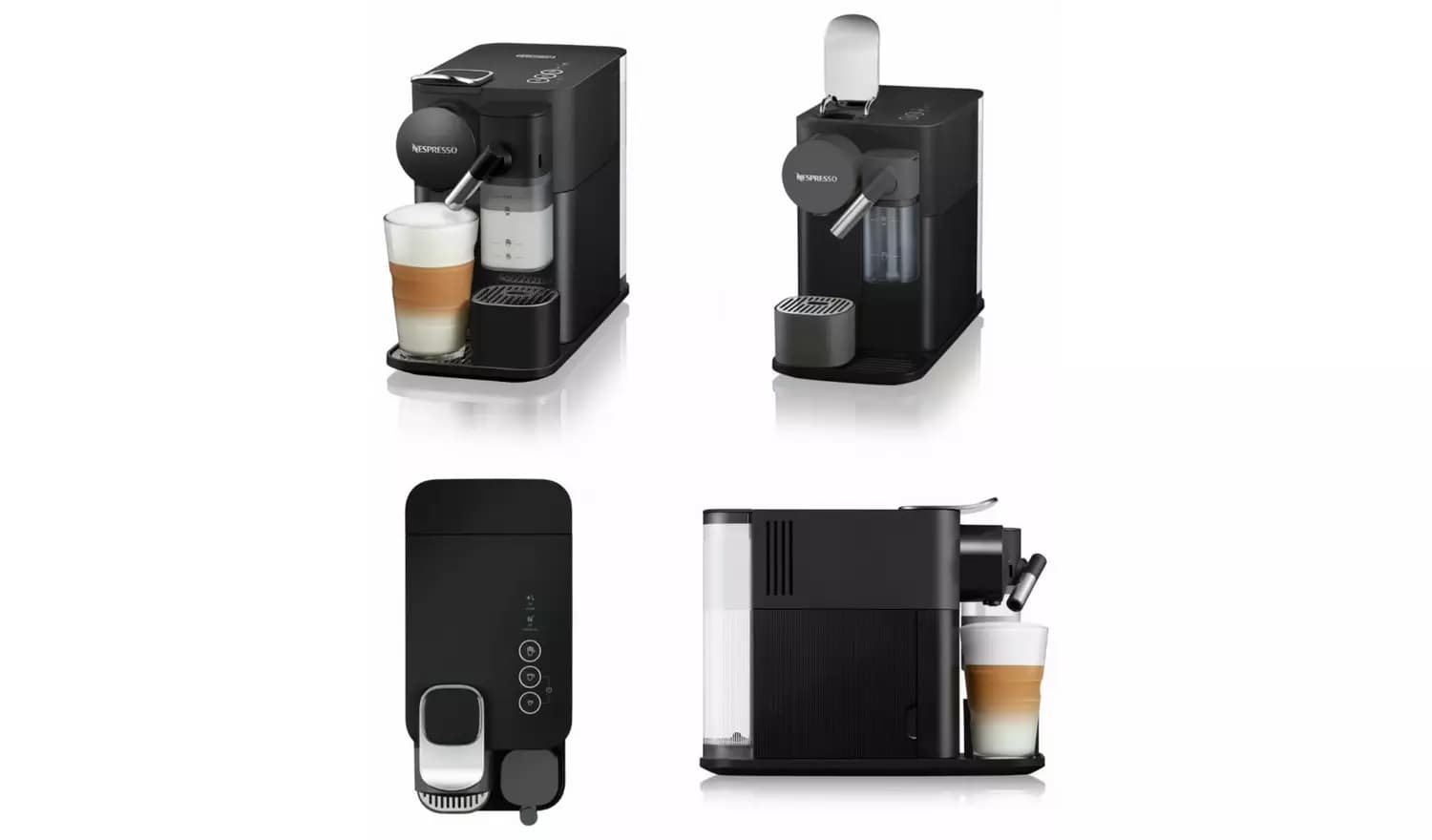 Nespresso Lattissima One by De'Longhi EN510.B Pod Coffee Machine - Black (Refurbished)