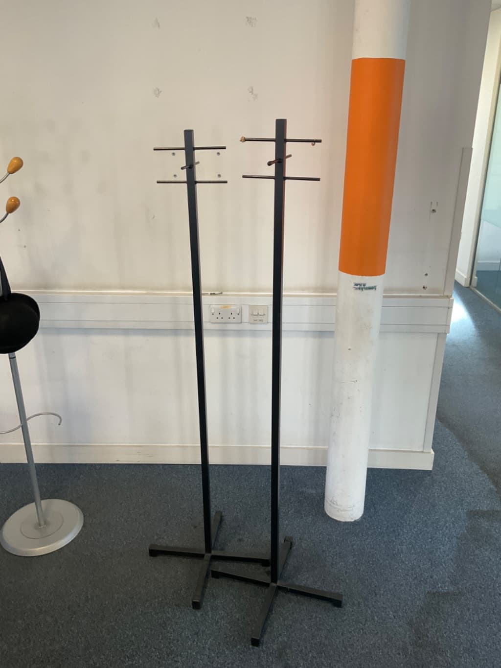 Black coat rack