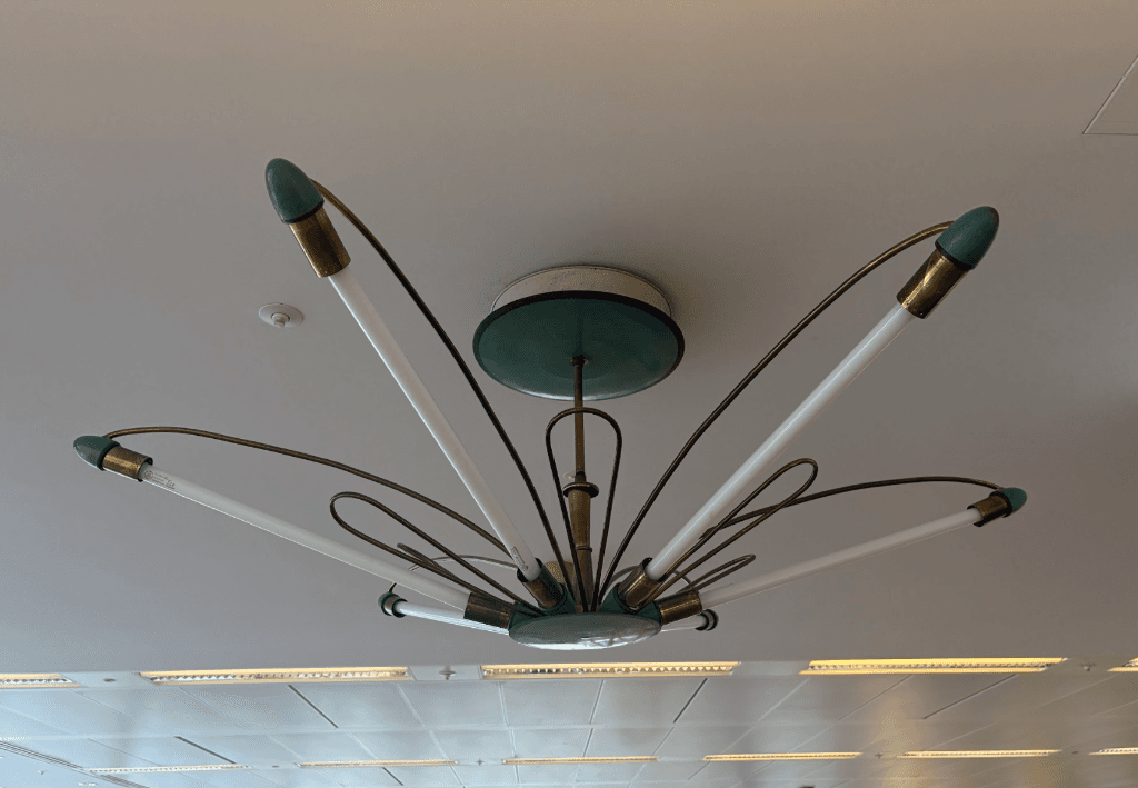 Bespoke ceiling-mounted decorative light fitting