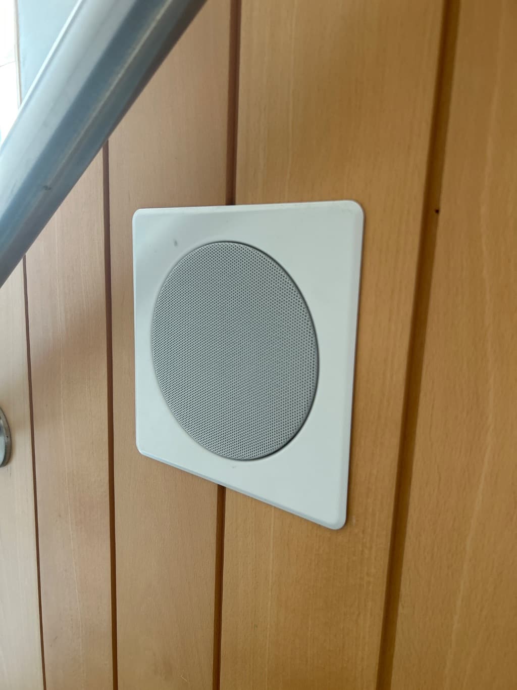 Wall-mounted Loudspeaker Grille (square Plate, Circular Perforated Grille)