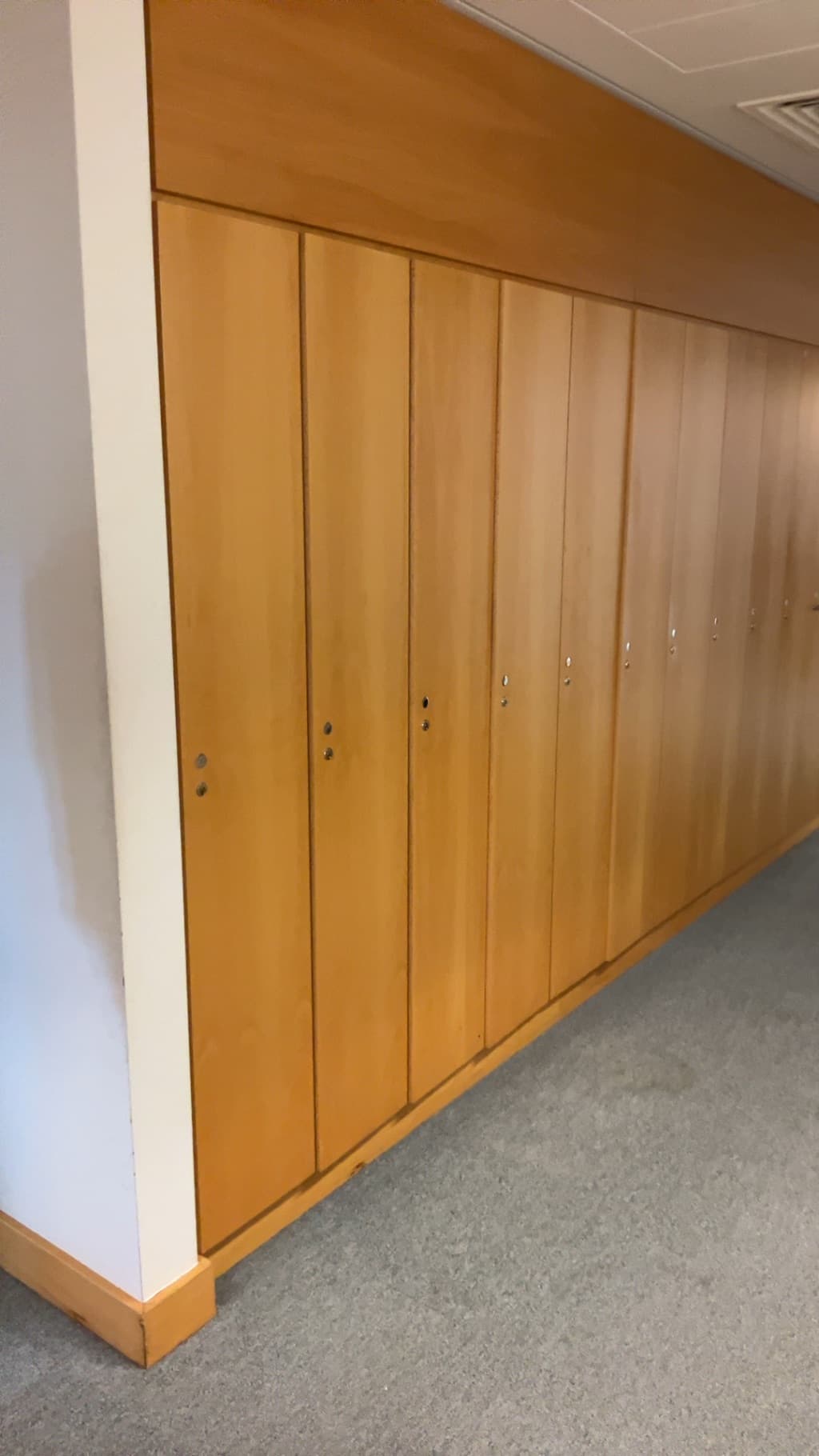 Inset Timber Locker Doors