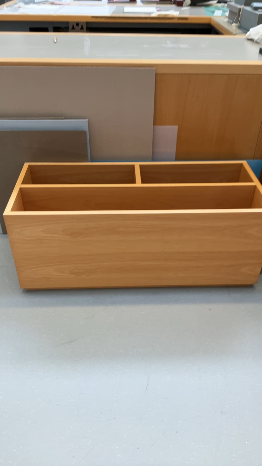 Vertical Timber Shelving Unit