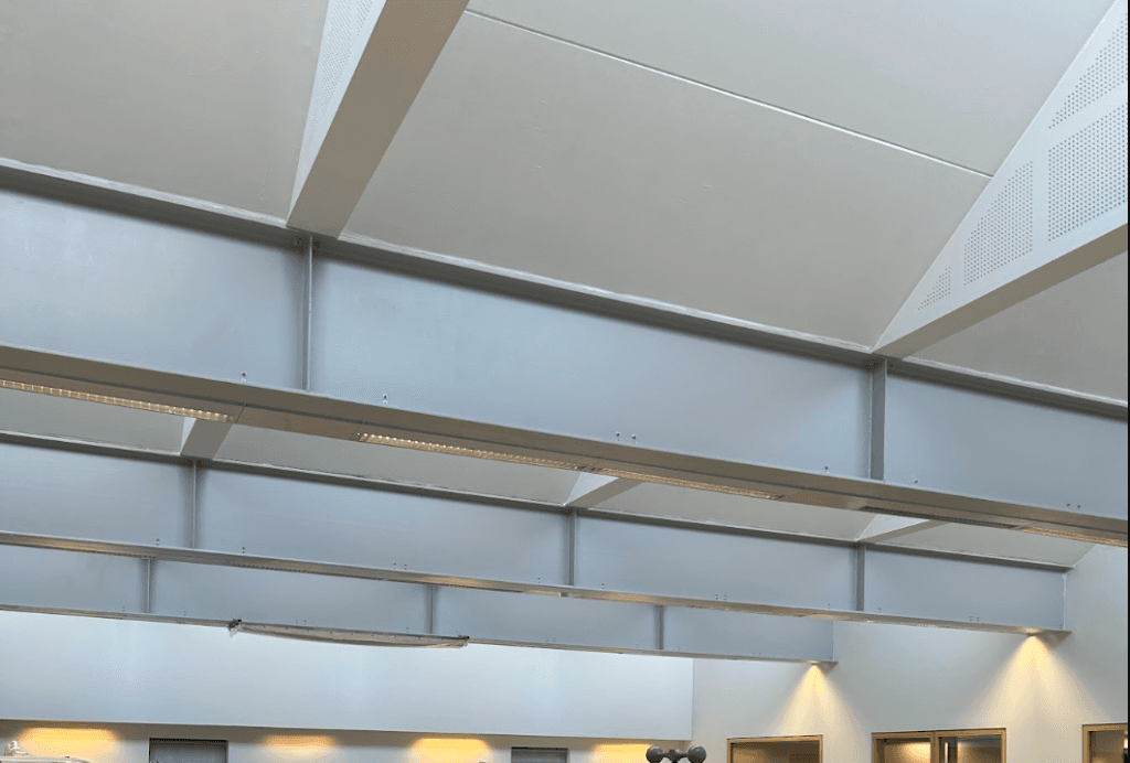 Carbon steel beams - Conservation Room
