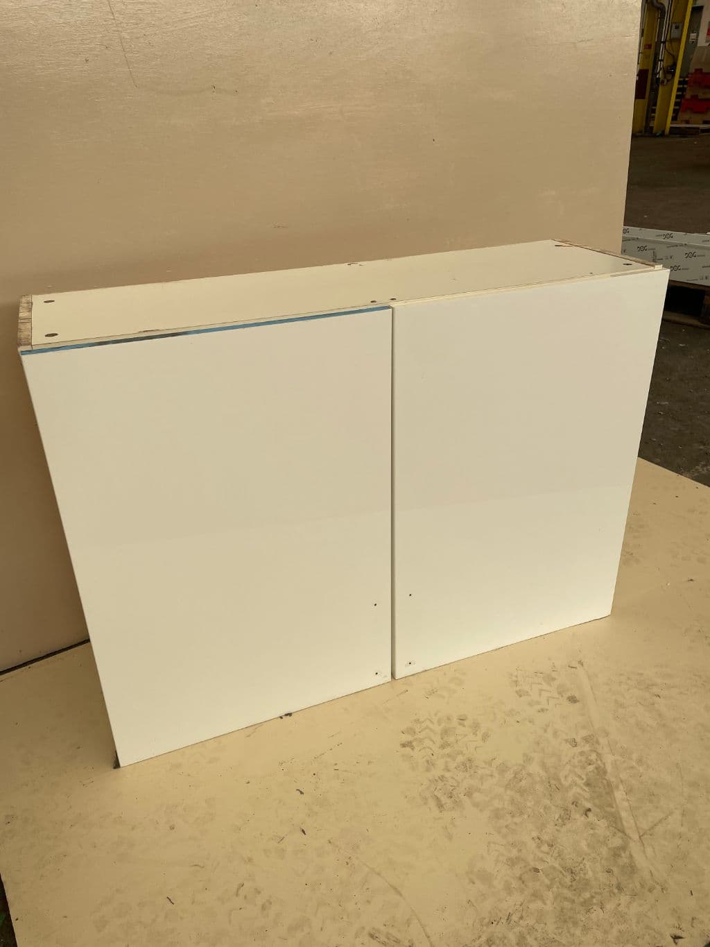 White Laminated Chipboard Storage Cabinet