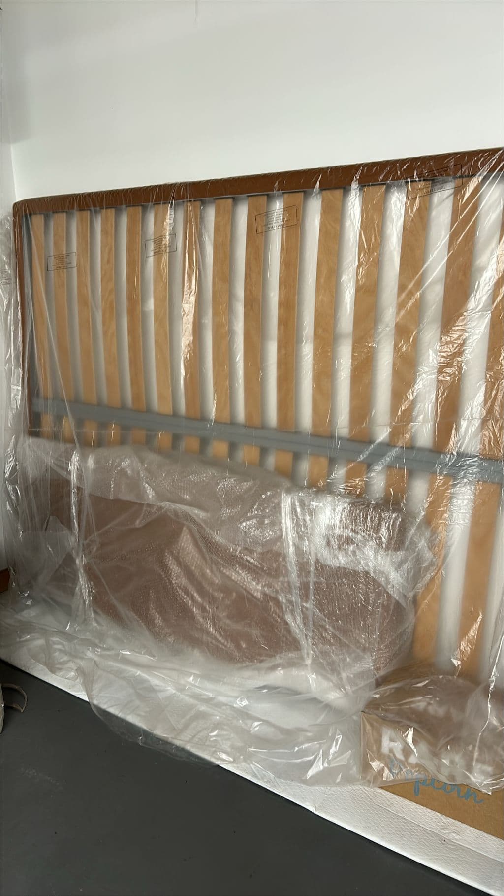 Timber Bed with Headboard (slatted)